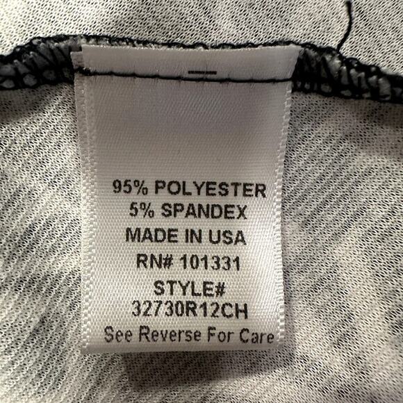 Charlotte Russe Skirt Women’s Medium Y2K Black White Geometric Flare Mini - Picture 4 of 6